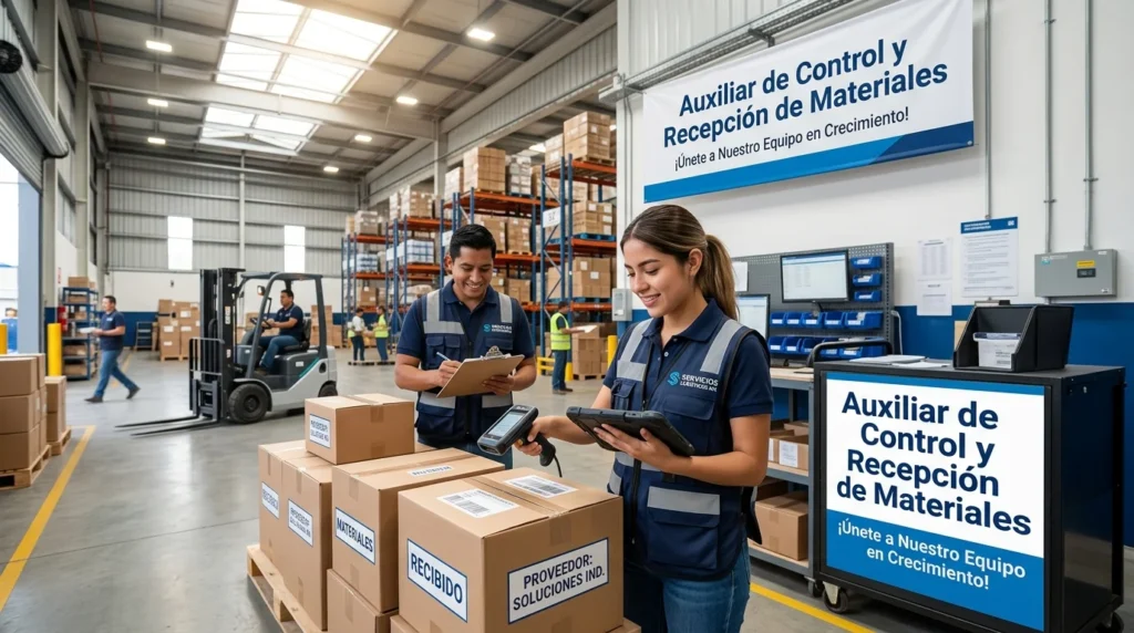 Auxiliar de Control y Recepción de Materiales