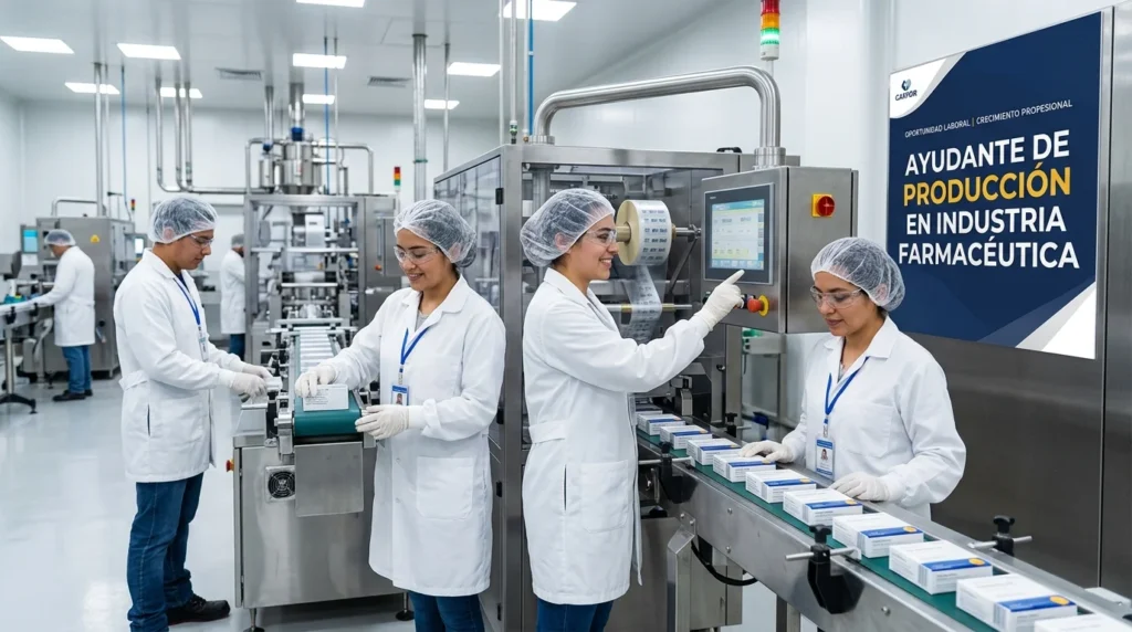 Ayudante de Producción en Industria Farmacéutica